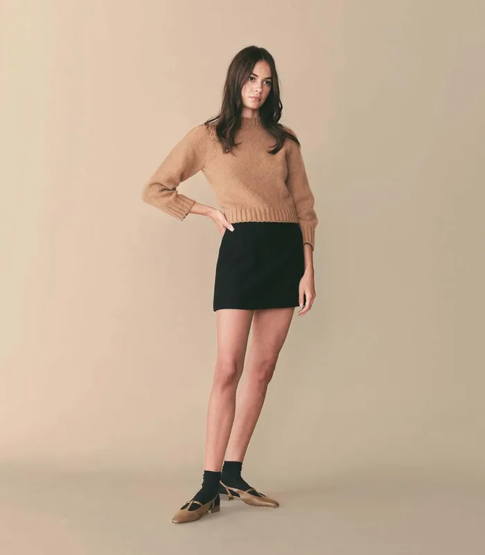 Shop MAY SWEATER Praline DEN Knitwear