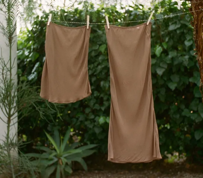Shop MINI SKIRT SLIP Carob DEN Delicates and Sleepwear