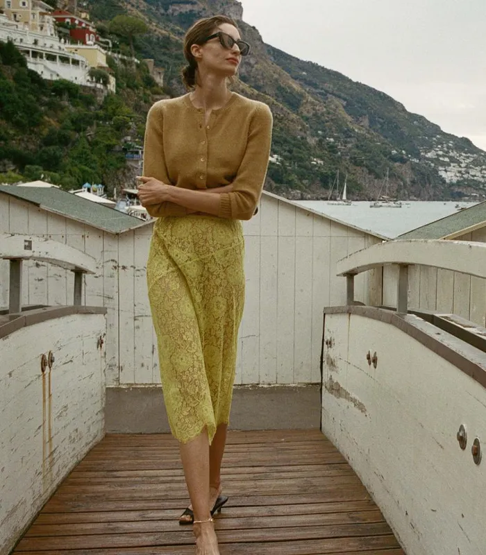 Shop NANDI SKIRT Daffodil Yellow DEN Skirts