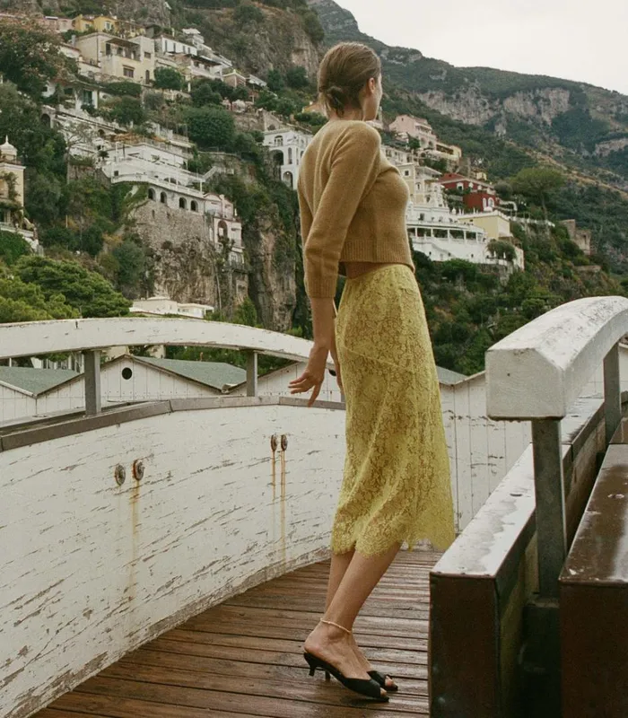 Shop NANDI SKIRT Daffodil Yellow DEN Skirts