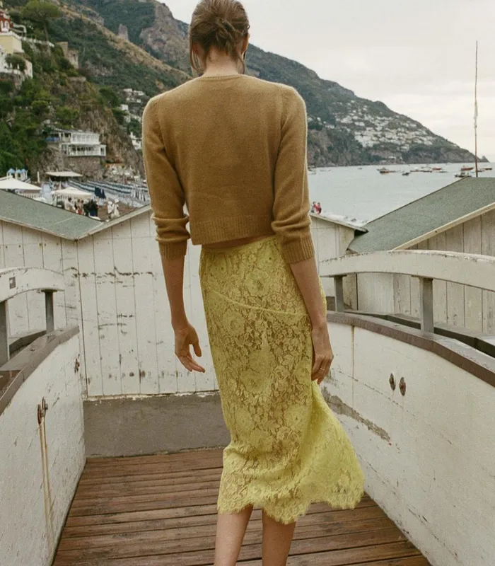 Shop NANDI SKIRT Daffodil Yellow DEN Skirts