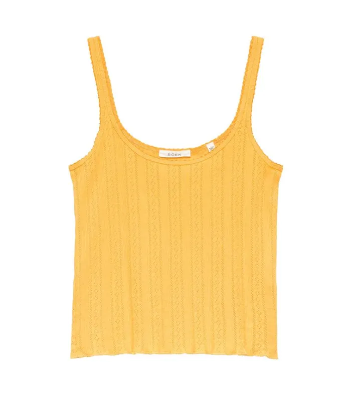 Shop SHAE TANK Jonquille Apolline Pointelle DEN Tees