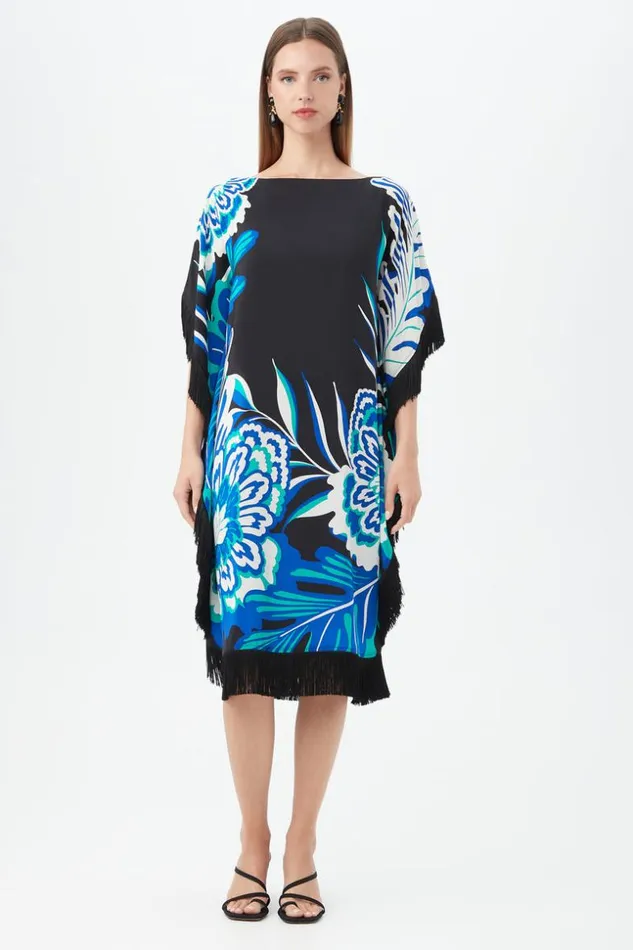 SHOP Trina Turk CAFTANS GLOBAL FRINGE DRESS