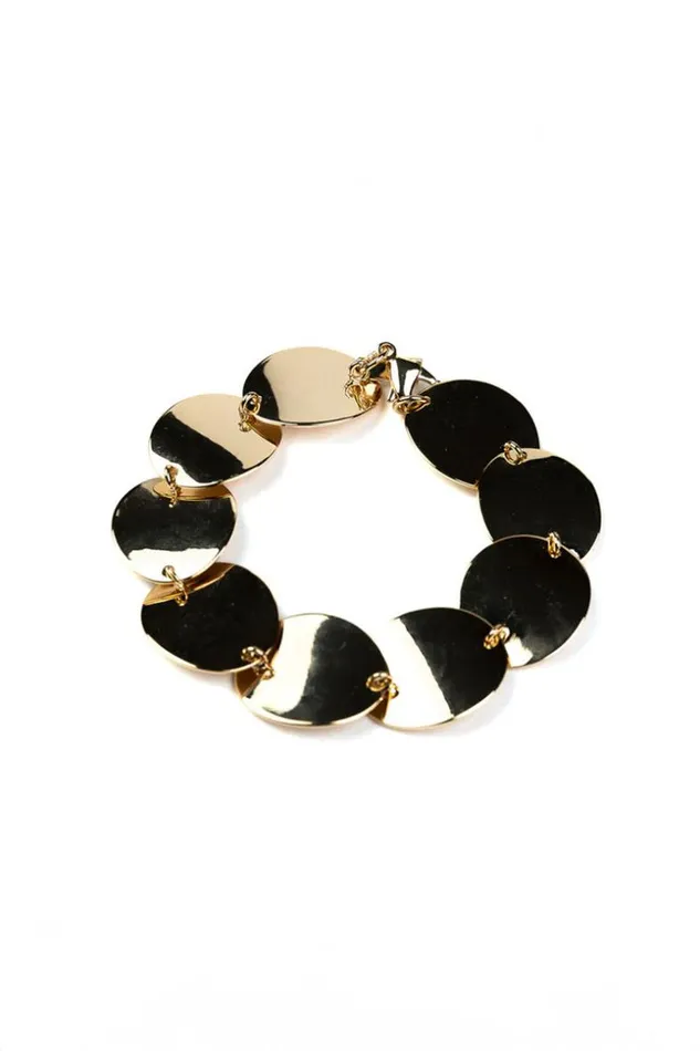 SHOP Trina Turk JEWELRY KJL 75034 GOLD DISC BRACELET