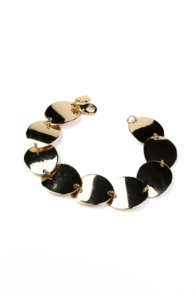 SHOP Trina Turk JEWELRY KJL 75034 GOLD DISC BRACELET
