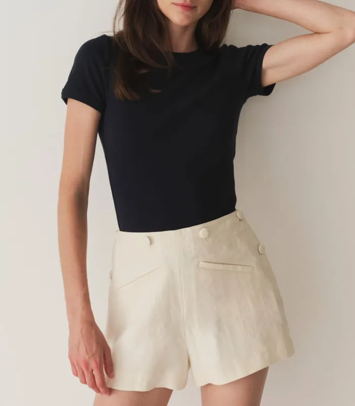 Shop VIVI TEE Navy DEN Tees