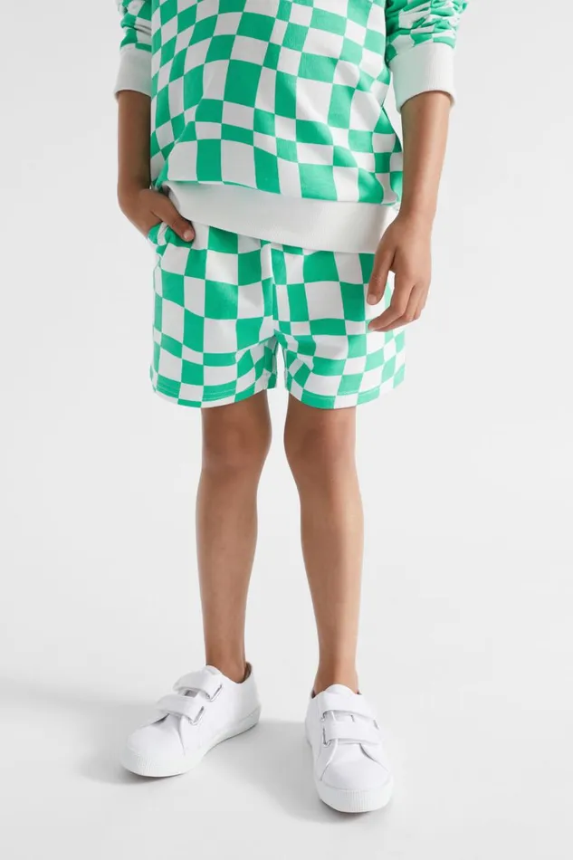 Shorts Boy Seed Heritage Checkerboard Track Short Jade Green