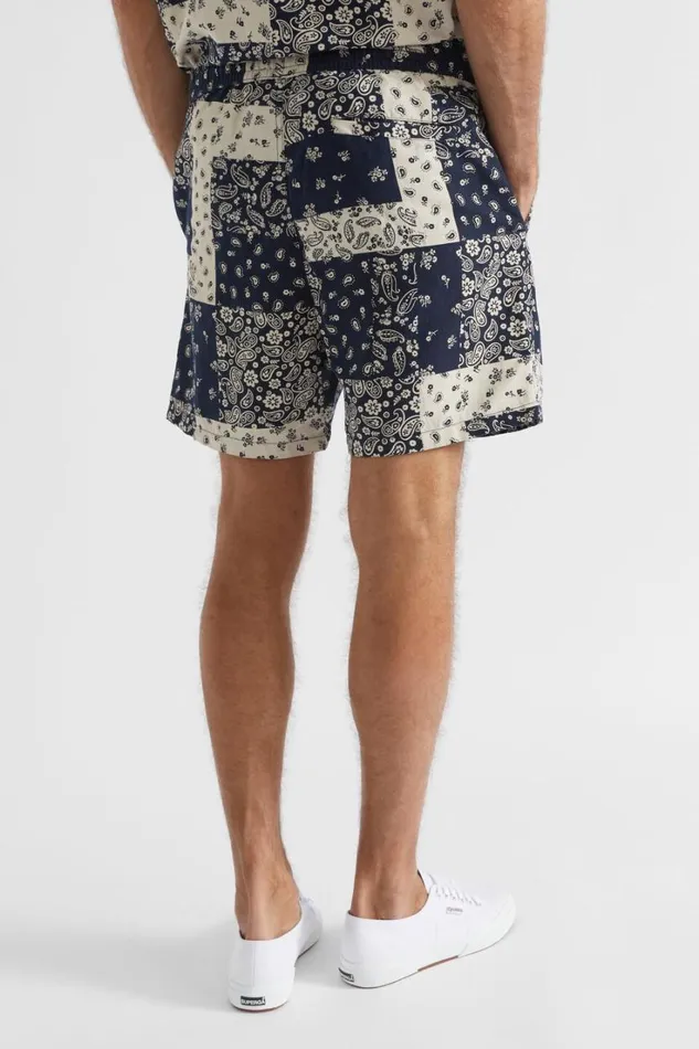 Shorts Man Seed Heritage Paisley Resort Short Patchwork Paisley