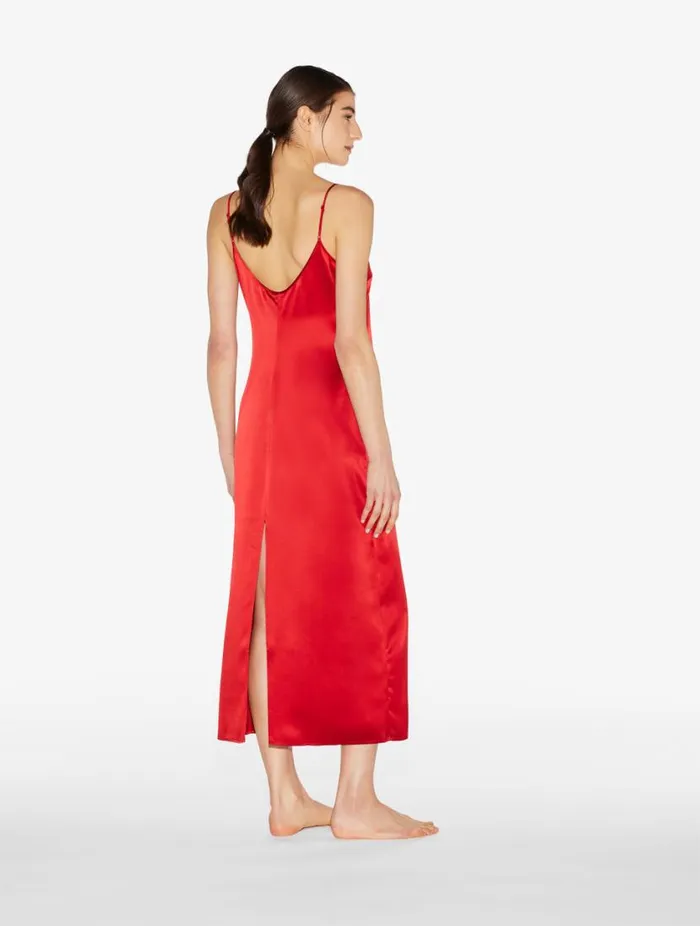 Silk Long Nightdress In Garnet Sleepwear La Perla Slips and Dresses