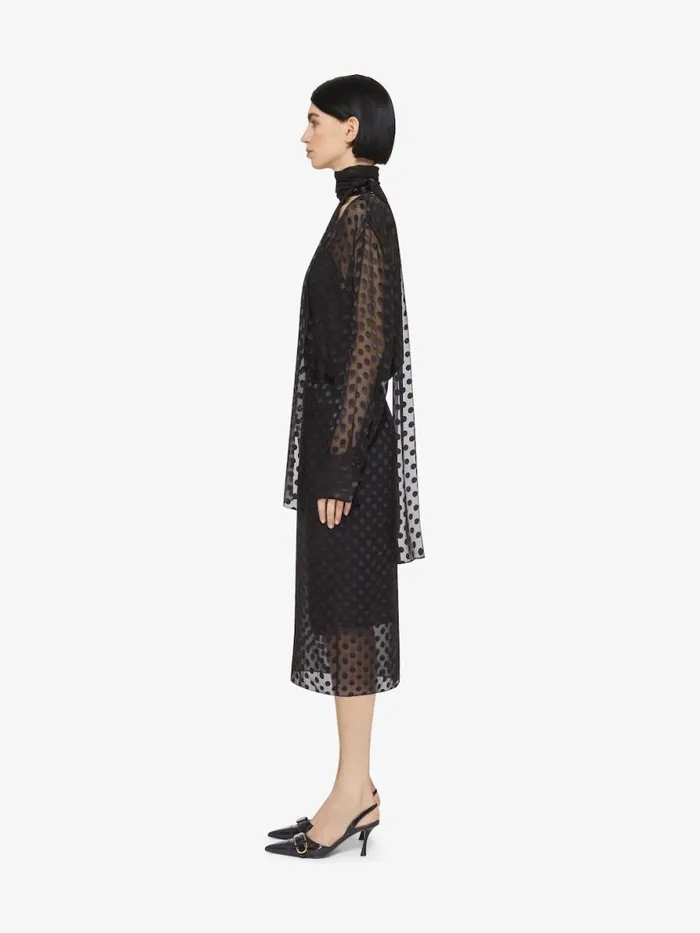 Skirt In Polka Dots Dvor Satin Black Women Givenchy Skirts