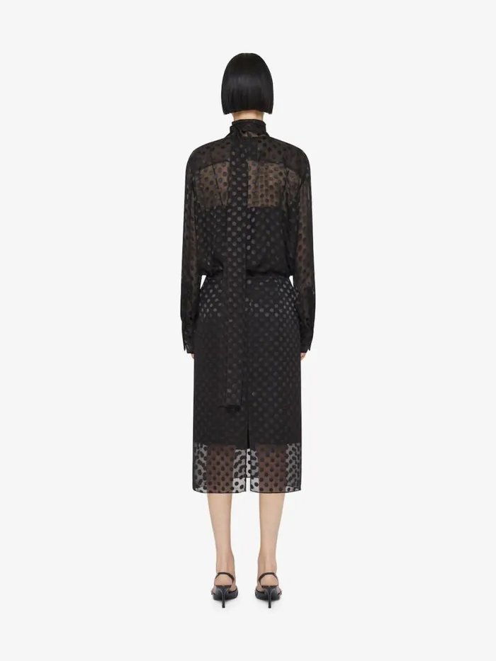 Skirt In Polka Dots Dvor Satin Black Women Givenchy Skirts