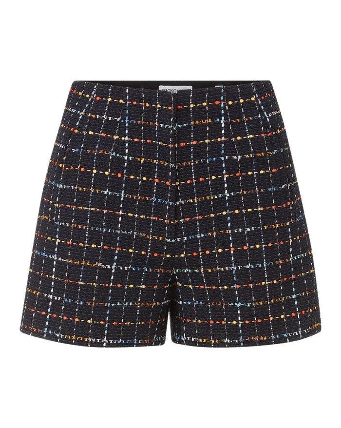 Skirts and Shorts Shop Veronica Beard Jazmin Tweed Short Navy Multi