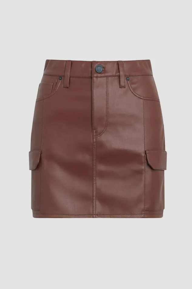 Skirts Women Hudson Jeans Cargo Viper Mini Skirt Cinnamon