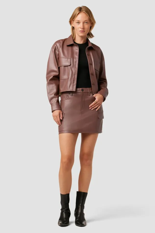 Skirts Women Hudson Jeans Cargo Viper Mini Skirt Cinnamon Skirts Women Hudson Jeans Cargo Viper Mini Skirt Cinnamon