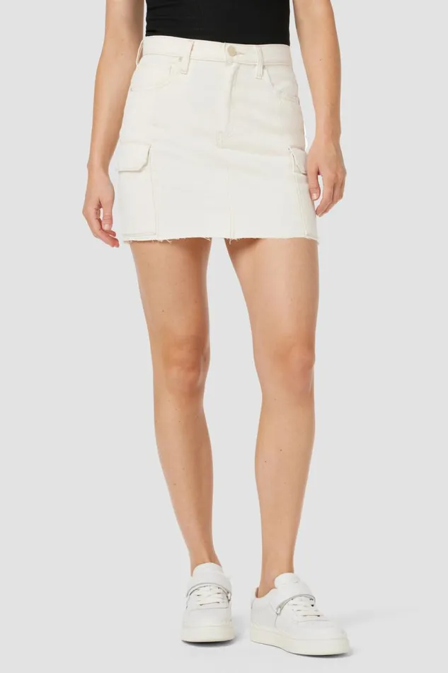 Skirts Women Hudson Jeans Cargo Viper Skirt First Egret
