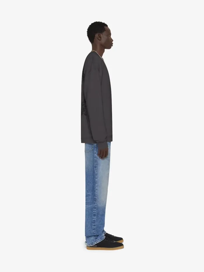 Slim Fit Jeans In Denim Ocean Blue Men Givenchy Pants and Shorts