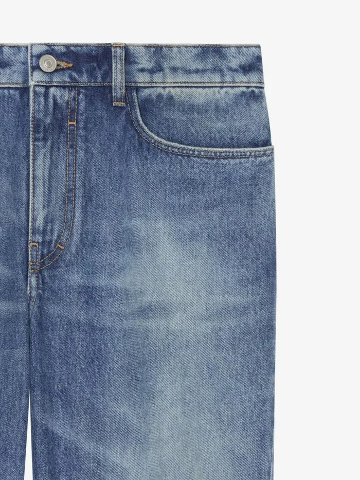 Slim Fit Jeans In Denim Ocean Blue Men Givenchy Pants and Shorts