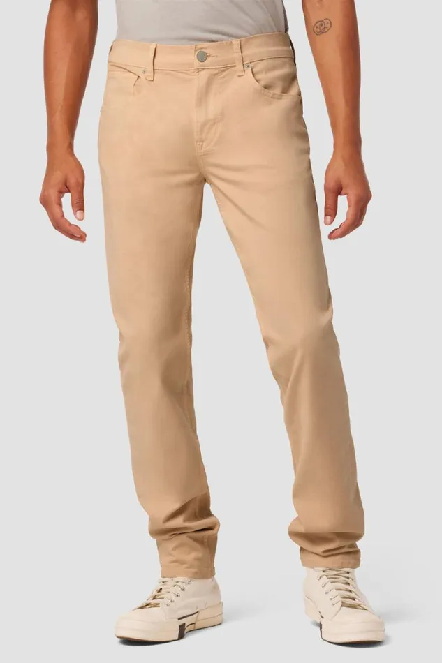 Slim Men Hudson Jeans Blake Slim Straight Twill Pant Cream