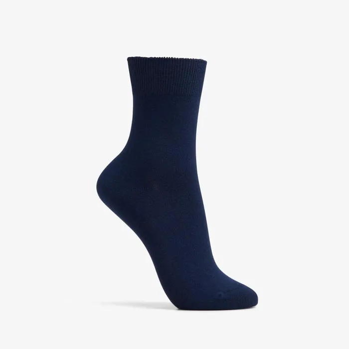 Solid Dress Crew Sock Navy Women Clarks Accessories