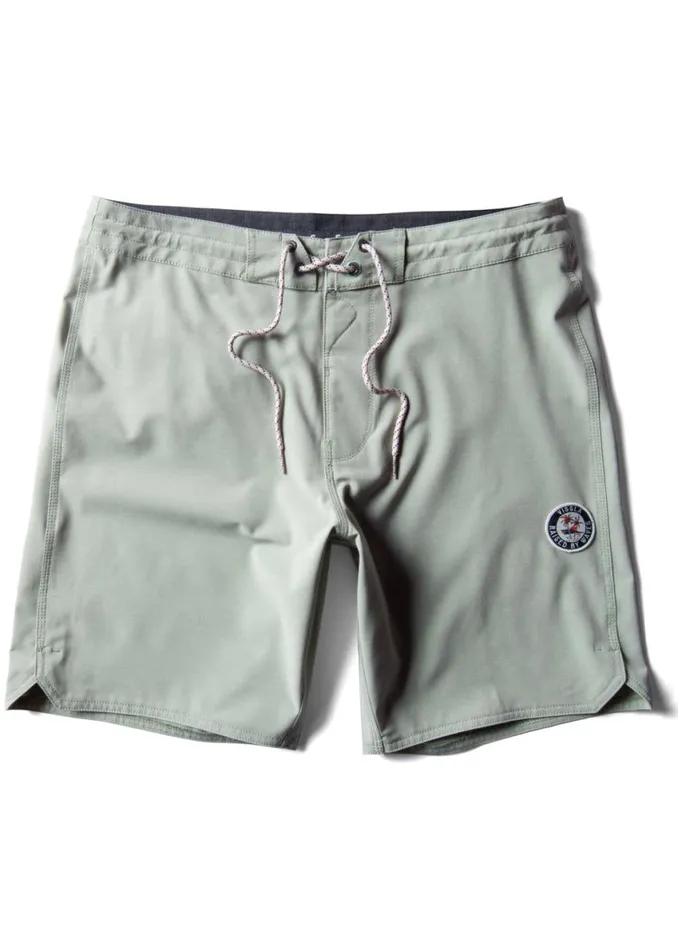 Solid Sets 185quot Boardshort Light Sage Men Vissla Boardshorts