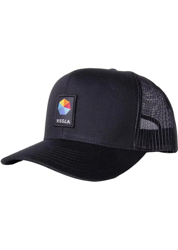 Spectrum Eco Trucker Hat Black Men Vissla Accessories