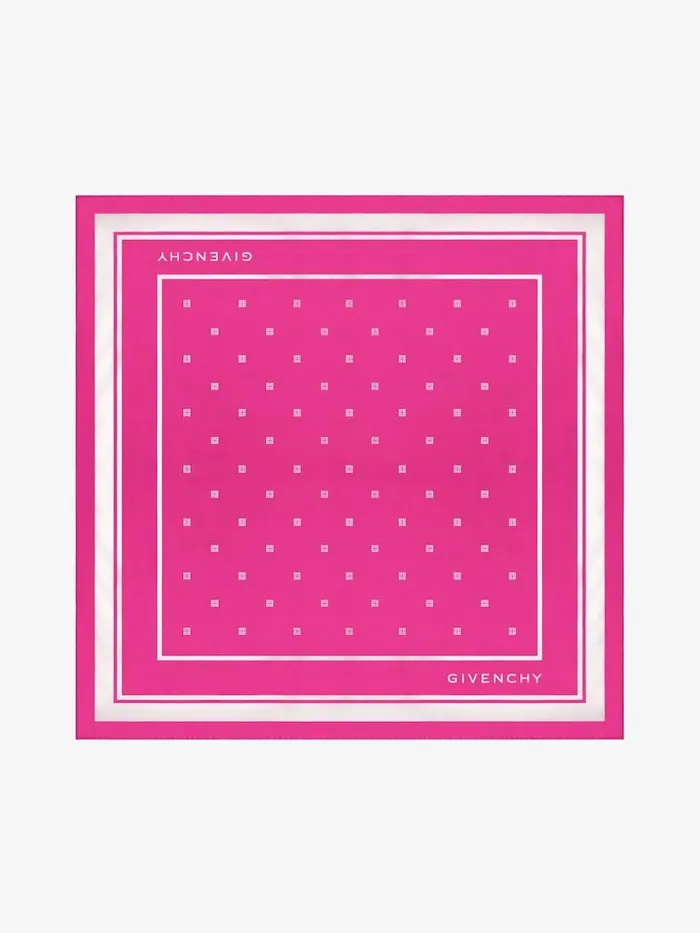 Square In 4g Silk Dark Pink Women Givenchy Scarves