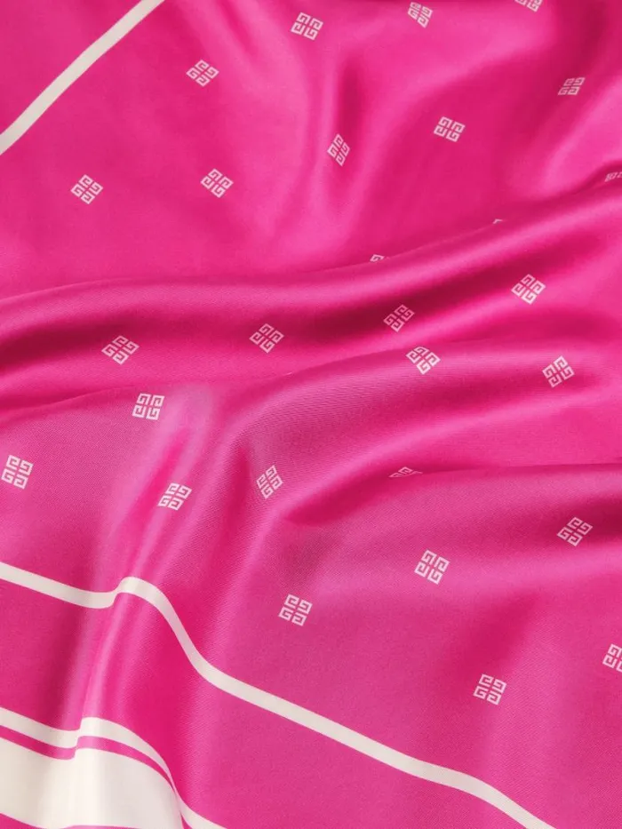 Square In 4g Silk Dark Pink Women Givenchy Scarves