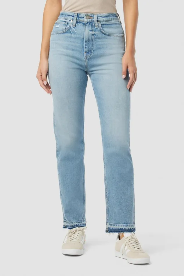 Straight Women Hudson Jeans Jade HighRise Straight Loose Fit Jean Free Mind