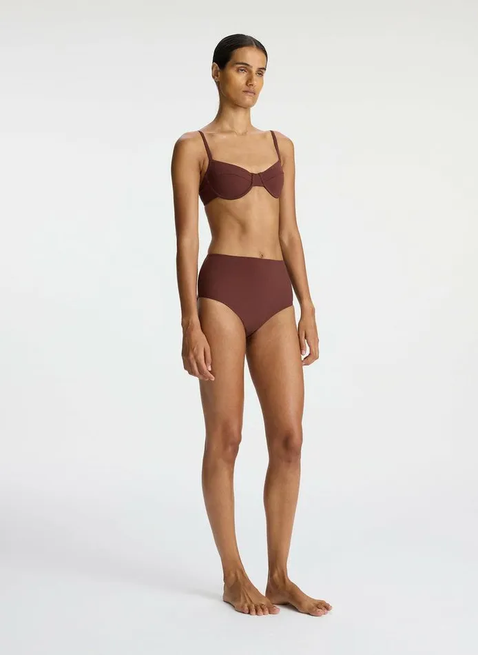 Suits Women ALC Isla Bikini Bottom Carob Suits Women ALC Isla Bikini Bottom Carob