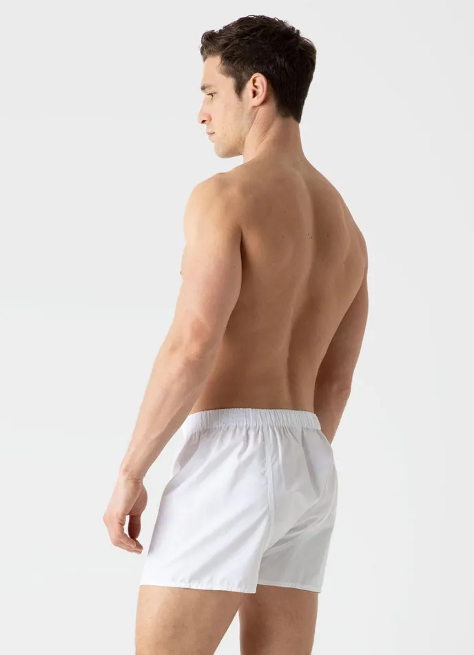SUNSPEL Boxer Shorts Sea Island Cotton Boxer Shorts White 8211 Men