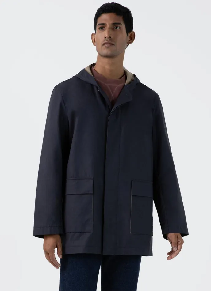 SUNSPEL Jackets and Coats Cotton Bonded Hooded Mac 8211 Men