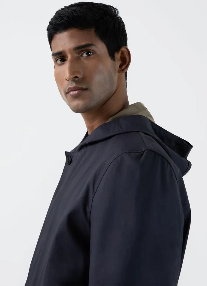 SUNSPEL Jackets and Coats Cotton Bonded Hooded Mac 8211 Men