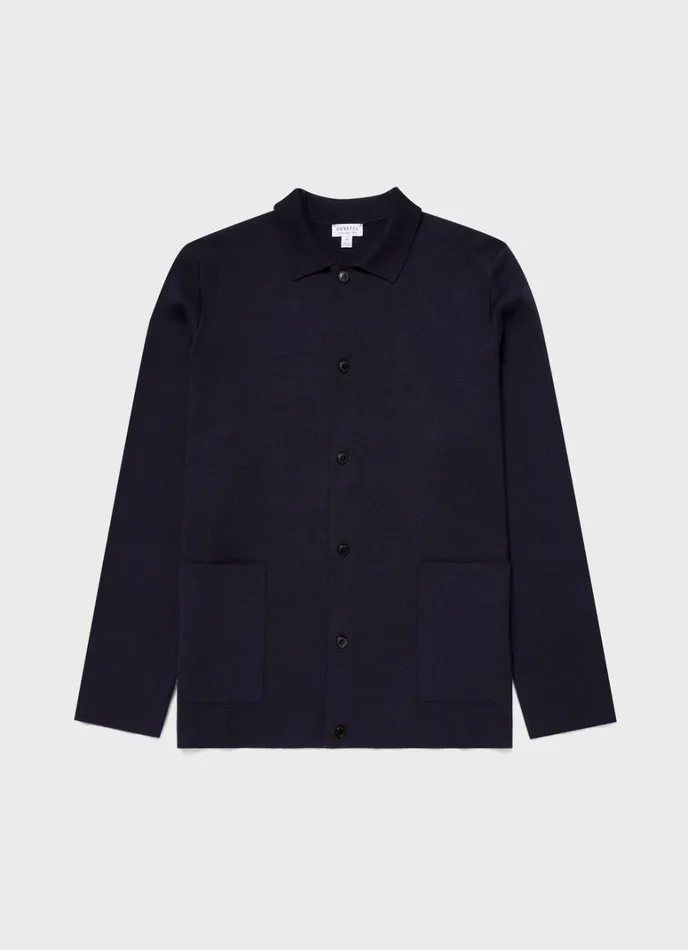 SUNSPEL Jackets and Coats Milano Knit Jacket Navy 8211 Men