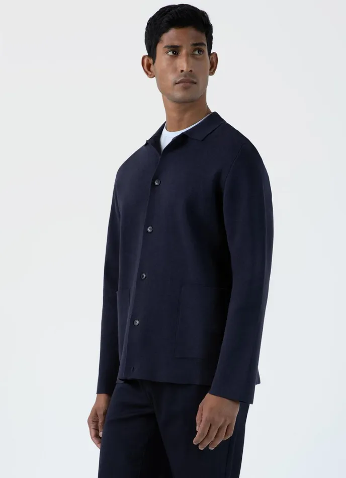 SUNSPEL Jackets and Coats Milano Knit Jacket Navy 8211 Men