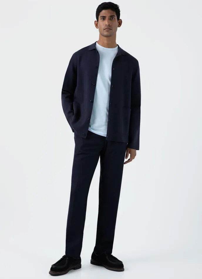 SUNSPEL Jackets and Coats Milano Knit Jacket Navy 8211 Men