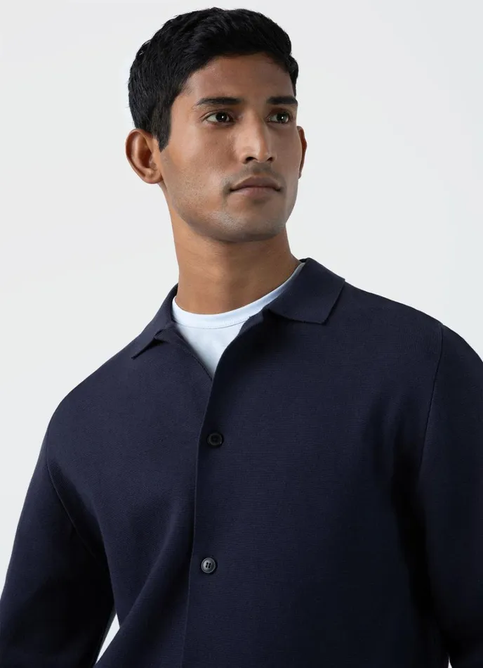 SUNSPEL Jackets and Coats Milano Knit Jacket Navy 8211 Men