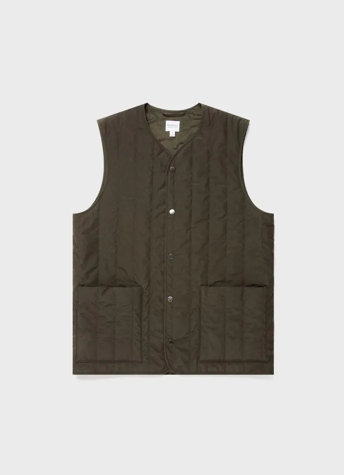 SUNSPEL Jackets and Coats Quilted Liner Gilet Dark Olive 8211 Men