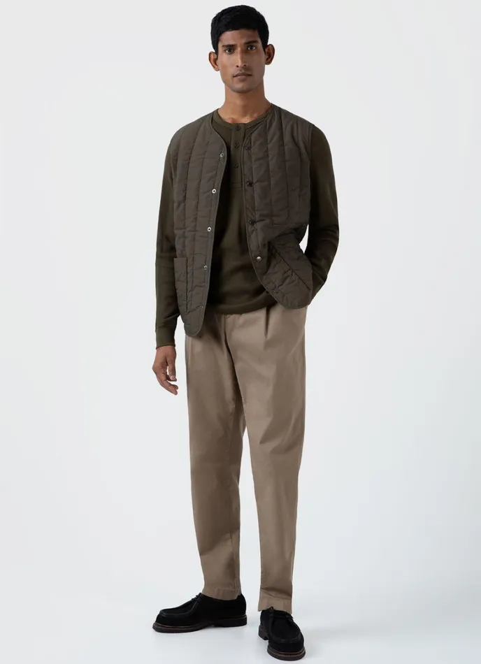 SUNSPEL Jackets and Coats Quilted Liner Gilet Dark Olive 8211 Men