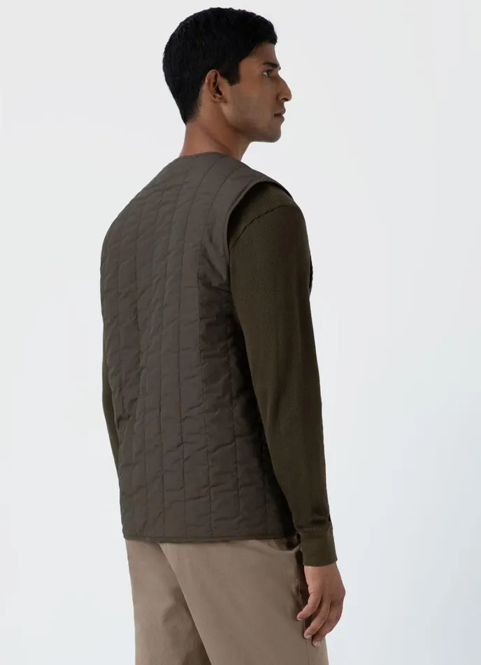 SUNSPEL Jackets and Coats Quilted Liner Gilet Dark Olive 8211 Men