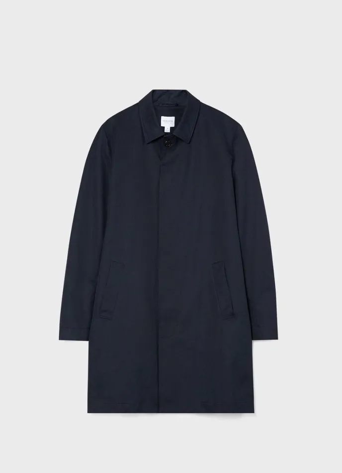 SUNSPEL Jackets and Coats Showerproof Cotton Mac Navy 8211 Men
