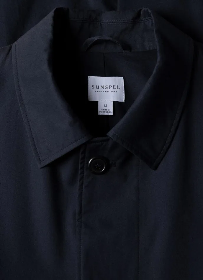 SUNSPEL Jackets and Coats Showerproof Cotton Mac Navy 8211 Men