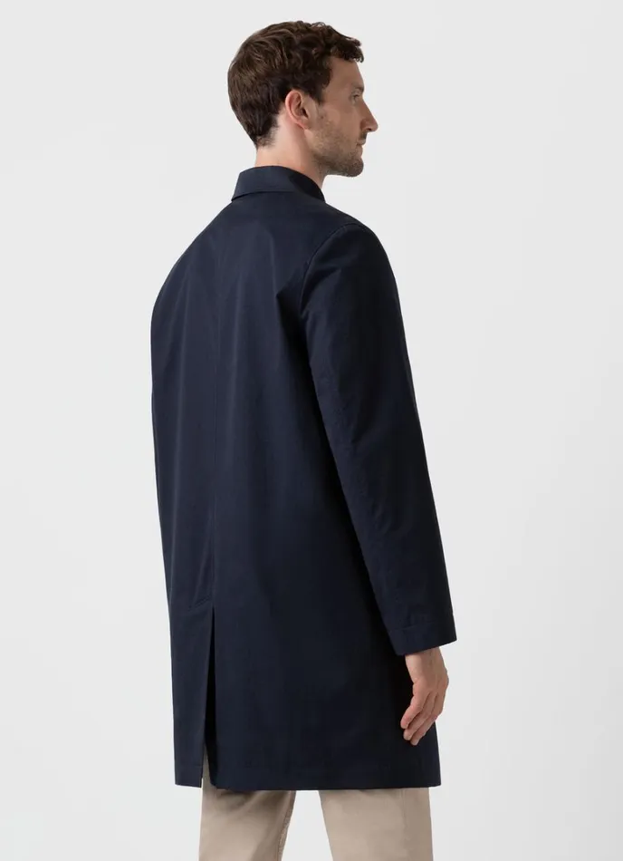 SUNSPEL Jackets and Coats Showerproof Cotton Mac Navy 8211 Men