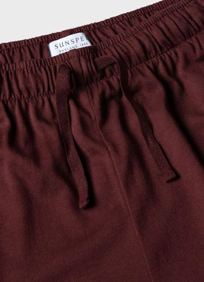 SUNSPEL Loungewear and Sleepwear Cotton Modal Lounge Pant Maroon 8211 Men