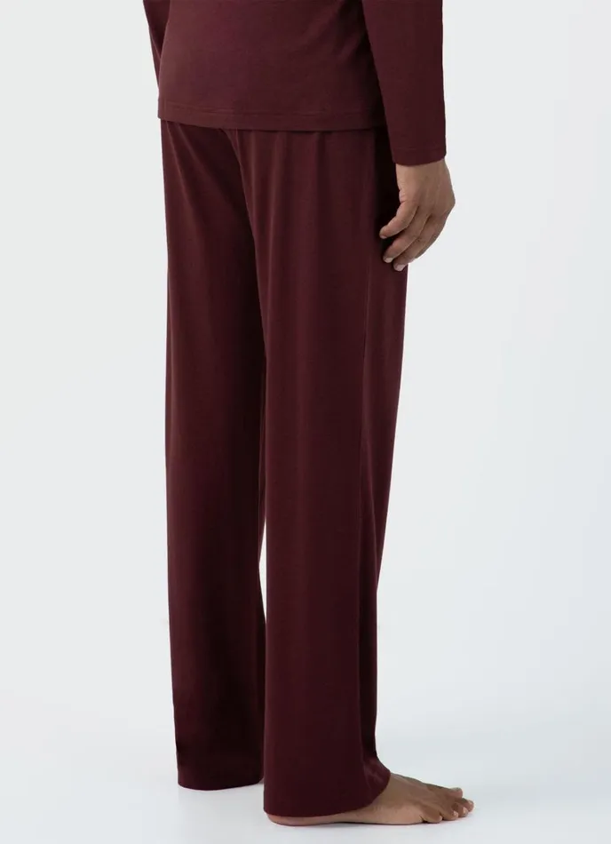 SUNSPEL Loungewear and Sleepwear Cotton Modal Lounge Pant Maroon 8211 Men