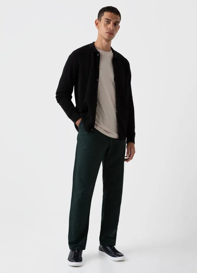 SUNSPEL Pants Cotton Linen Drawstring Trouser Seaweed 8211 Men