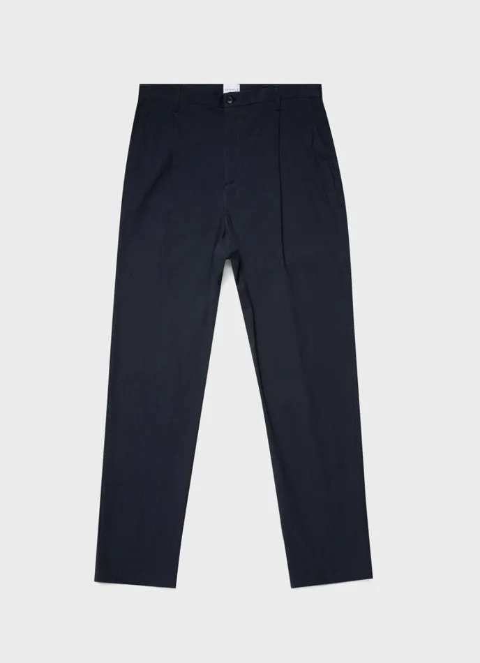 SUNSPEL Pants Pleated Seersucker Trouser 8211 Men