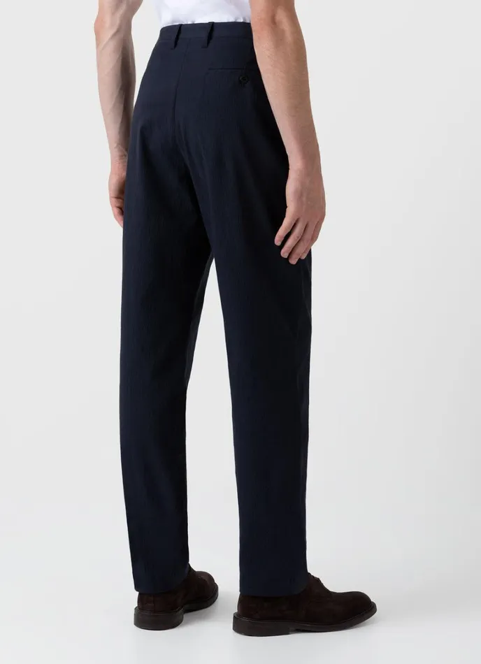 SUNSPEL Pants Pleated Seersucker Trouser 8211 Men