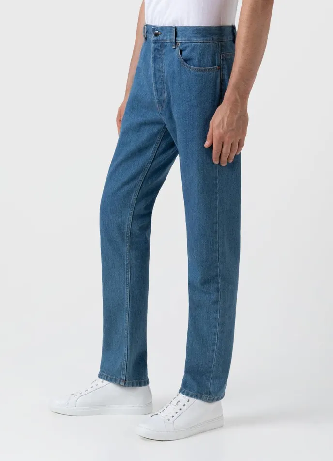 SUNSPEL Pants Regular Fit Jean Denim Mid Wash 8211 Men