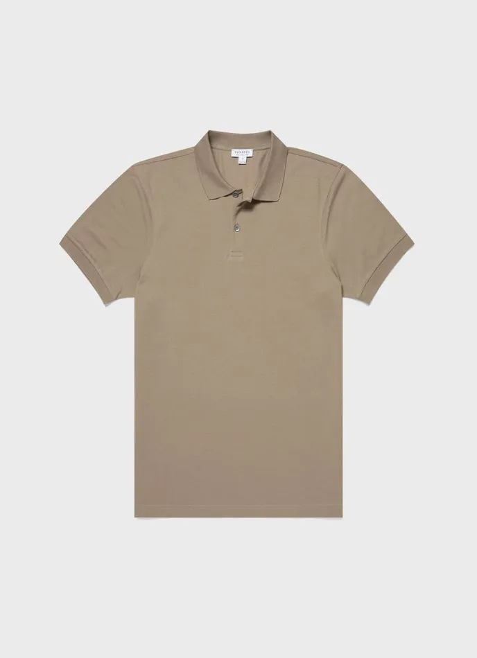 SUNSPEL Polo Shirts Piqu Polo Shirt Dark Stone 8211 Men