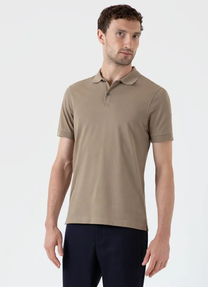 SUNSPEL Polo Shirts Piqu Polo Shirt Dark Stone 8211 Men